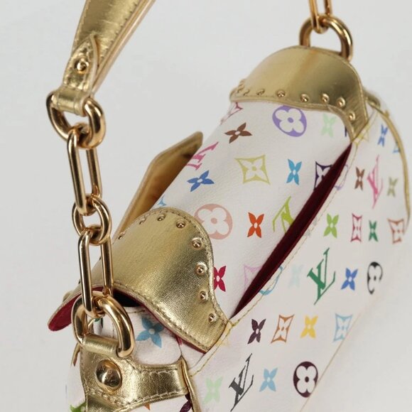 LOUIS VUITTON Monogram Multicolor Marilyn Shoulder Bag White M40206 Auth 138531A - Picture 8 of 16